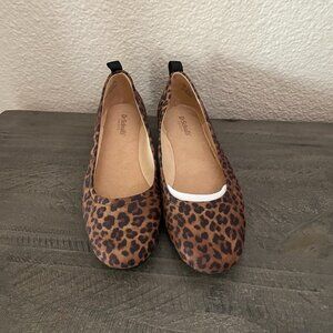 Dr. Scholls leopard ballet flats NWOT